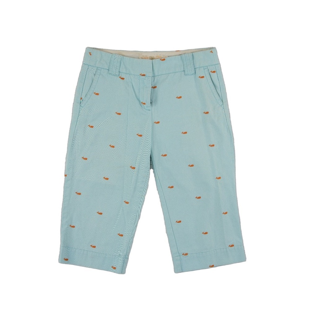 J.Crew Chino Bermuda Pants Women's Size 4 Blue Whale Broken-In Favorite Fit